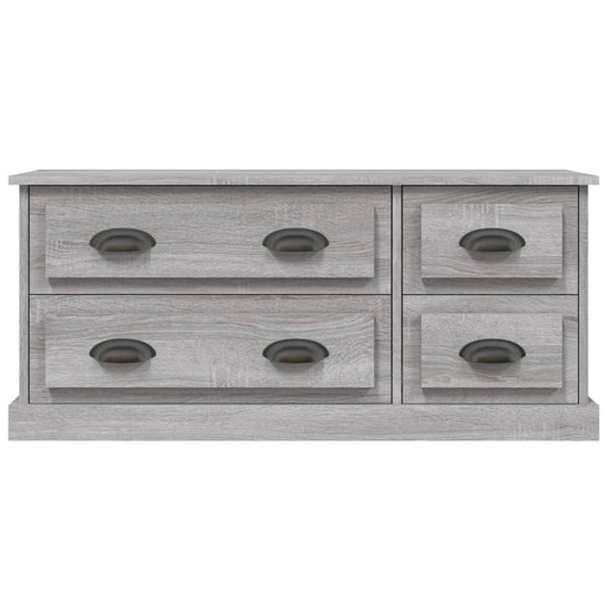 Tv-meubel 100x35,5x45 cm bewerkt hout grijs sonoma eikenkleurig MeubelReus