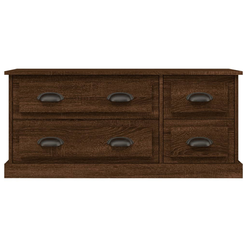 Tv-meubel 100x35,5x45 cm bewerkt hout bruin eikenkleur MeubelReus