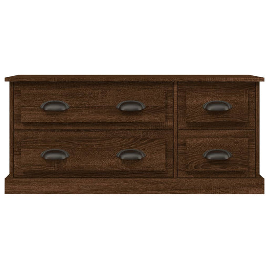 Tv-meubel 100x35,5x45 cm bewerkt hout bruin eikenkleur MeubelReus