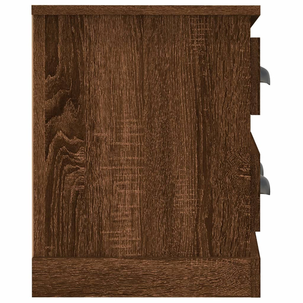 Tv-meubel 100x35,5x45 cm bewerkt hout bruin eikenkleur MeubelReus