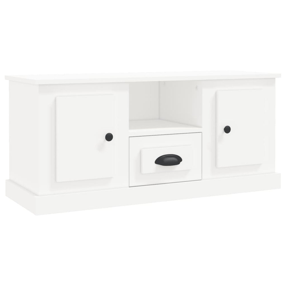 Tv-meubel 100x35,5x45 cm bewerkt hout wit MeubelReus