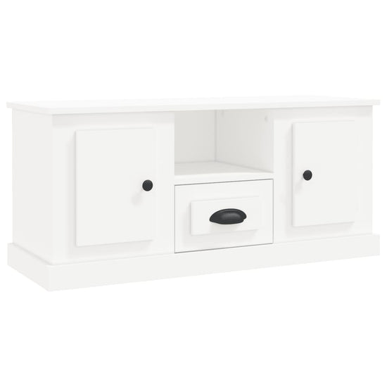 Tv-meubel 100x35,5x45 cm bewerkt hout wit MeubelReus