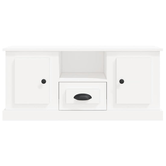 Tv-meubel 100x35,5x45 cm bewerkt hout wit MeubelReus