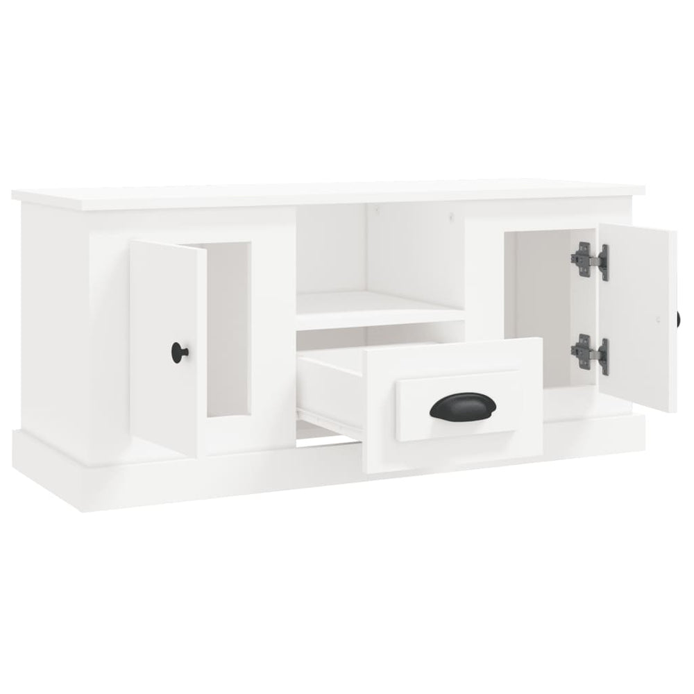 Tv-meubel 100x35,5x45 cm bewerkt hout wit MeubelReus