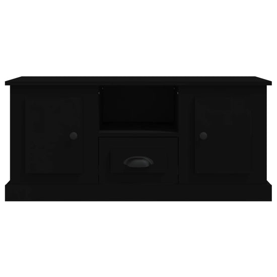 Tv-meubel 100x35,5x45 cm bewerkt hout zwart MeubelReus