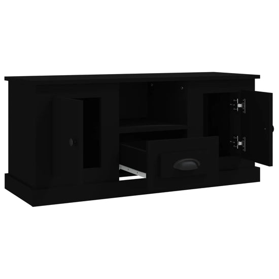 Tv-meubel 100x35,5x45 cm bewerkt hout zwart MeubelReus