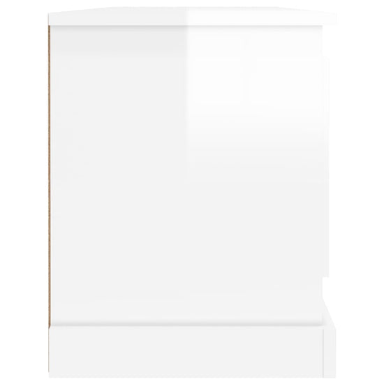 Tv-meubel 100x35,5x45 cm bewerkt hout hoogglans wit MeubelReus