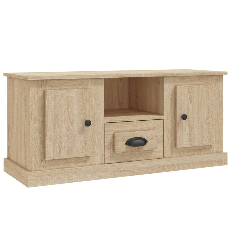 Tv-meubel 100x35,5x45 cm bewerkt hout sonoma eikenkleurig MeubelReus