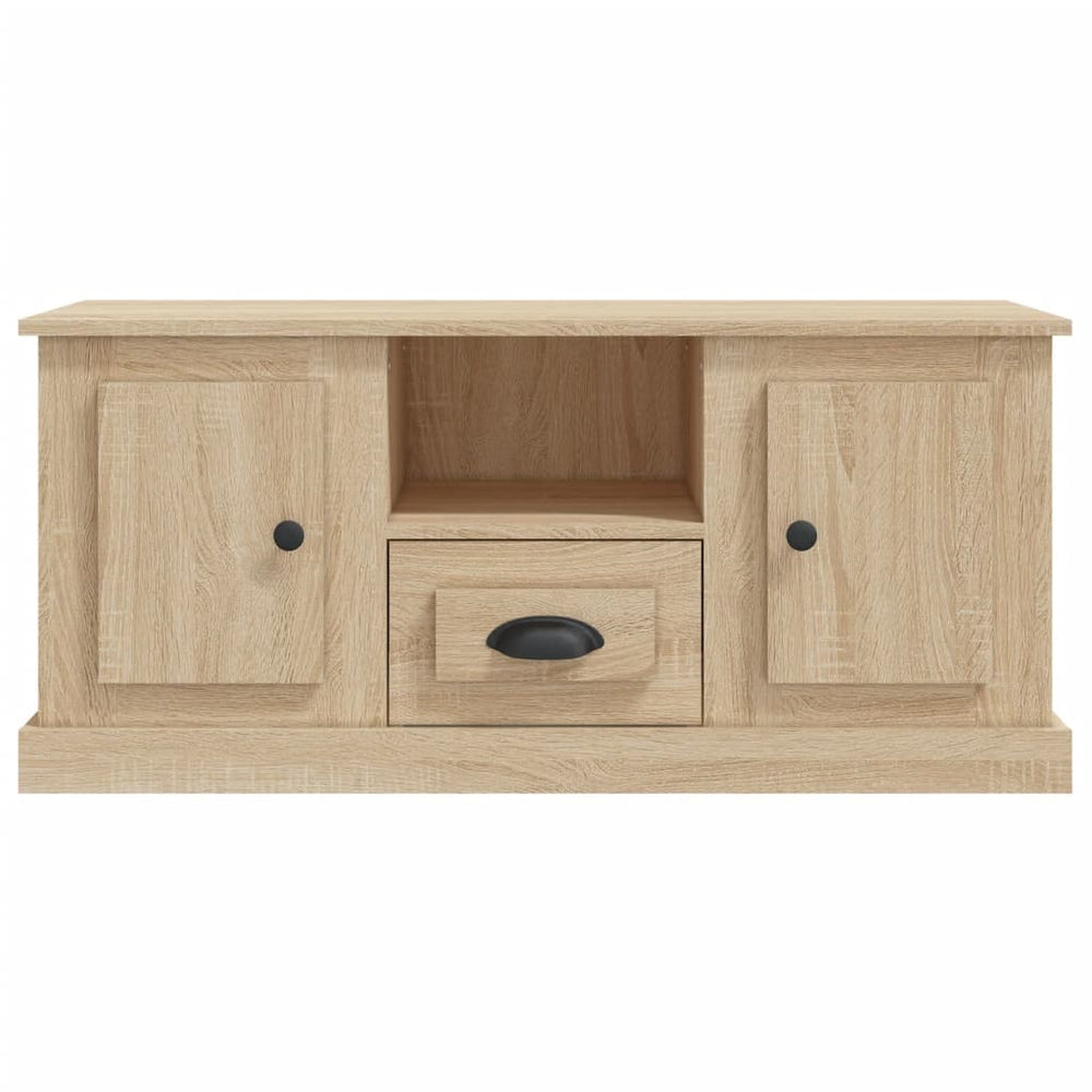Tv-meubel 100x35,5x45 cm bewerkt hout sonoma eikenkleurig MeubelReus