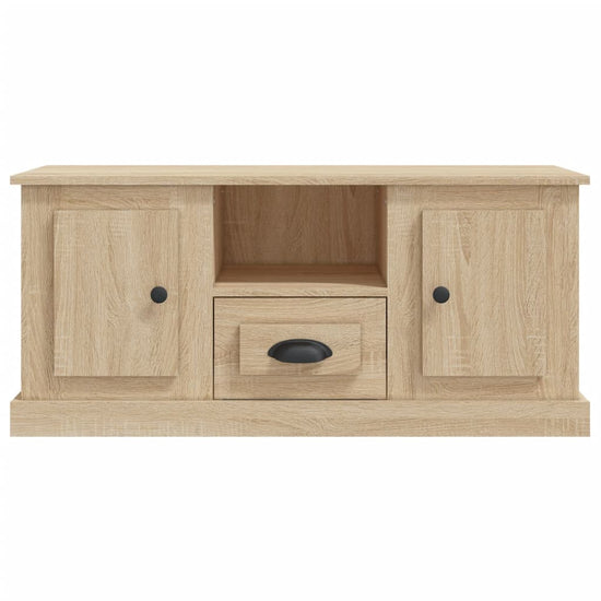 Tv-meubel 100x35,5x45 cm bewerkt hout sonoma eikenkleurig MeubelReus
