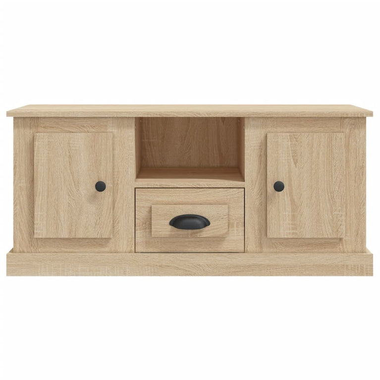 Tv-meubel 100x35,5x45 cm bewerkt hout sonoma eikenkleurig MeubelReus