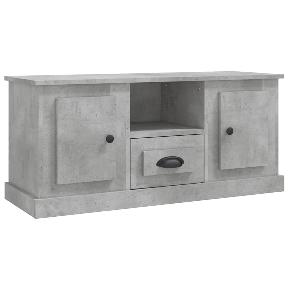 Tv-meubel 100x35,5x45 cm bewerkt hout betongrijs MeubelReus