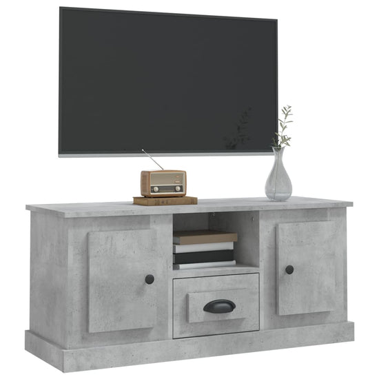 Tv-meubel 100x35,5x45 cm bewerkt hout betongrijs MeubelReus