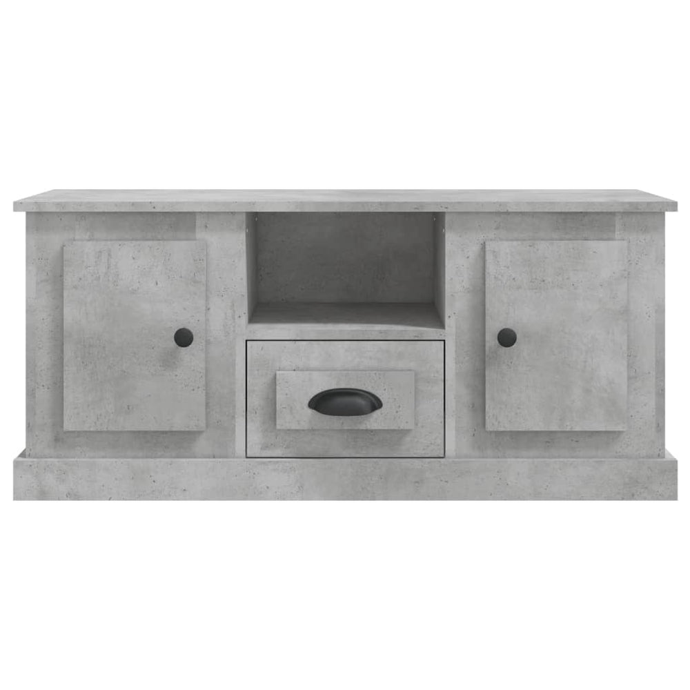 Tv-meubel 100x35,5x45 cm bewerkt hout betongrijs MeubelReus