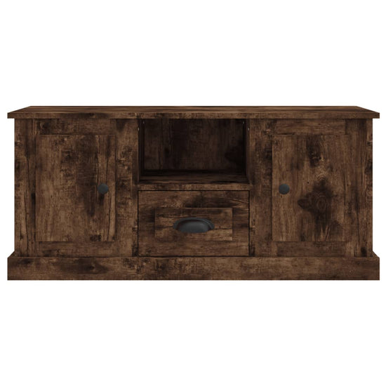 Tv-meubel 100x35,5x45 cm bewerkt hout gerookt eikenkleurig MeubelReus
