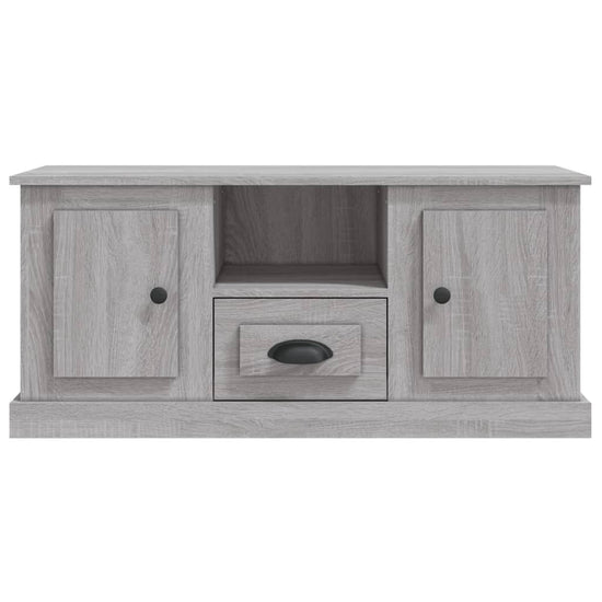 Tv-meubel 100x35,5x45 cm bewerkt hout grijs sonoma eikenkleurig MeubelReus