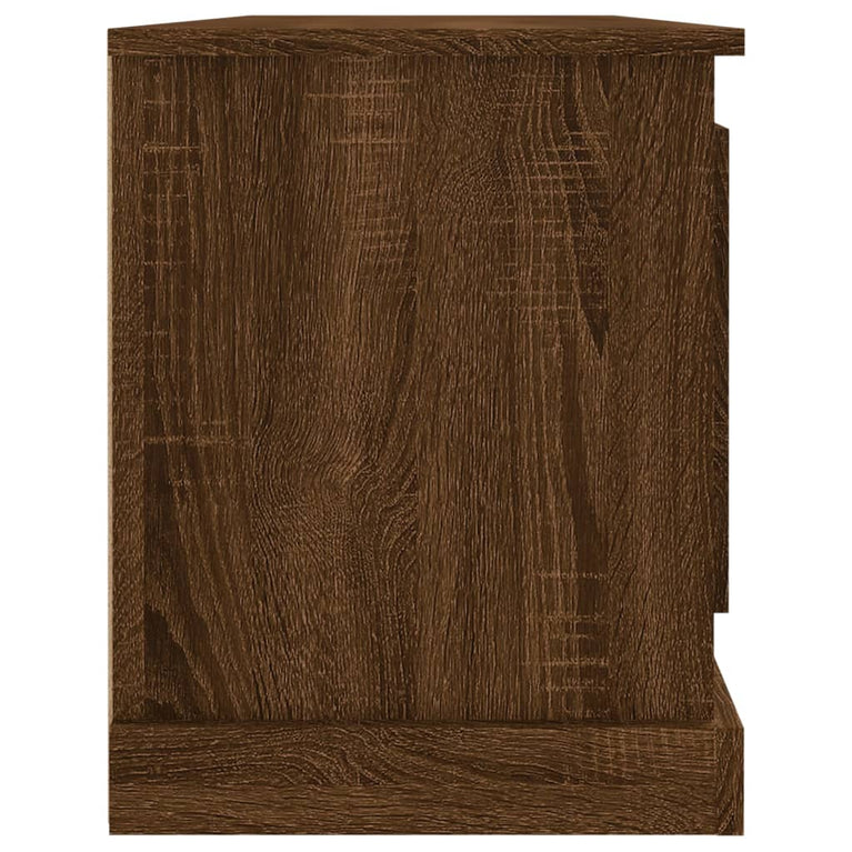 Tv-meubel 100x35,5x45 cm bewerkt hout bruin eikenkleur MeubelReus