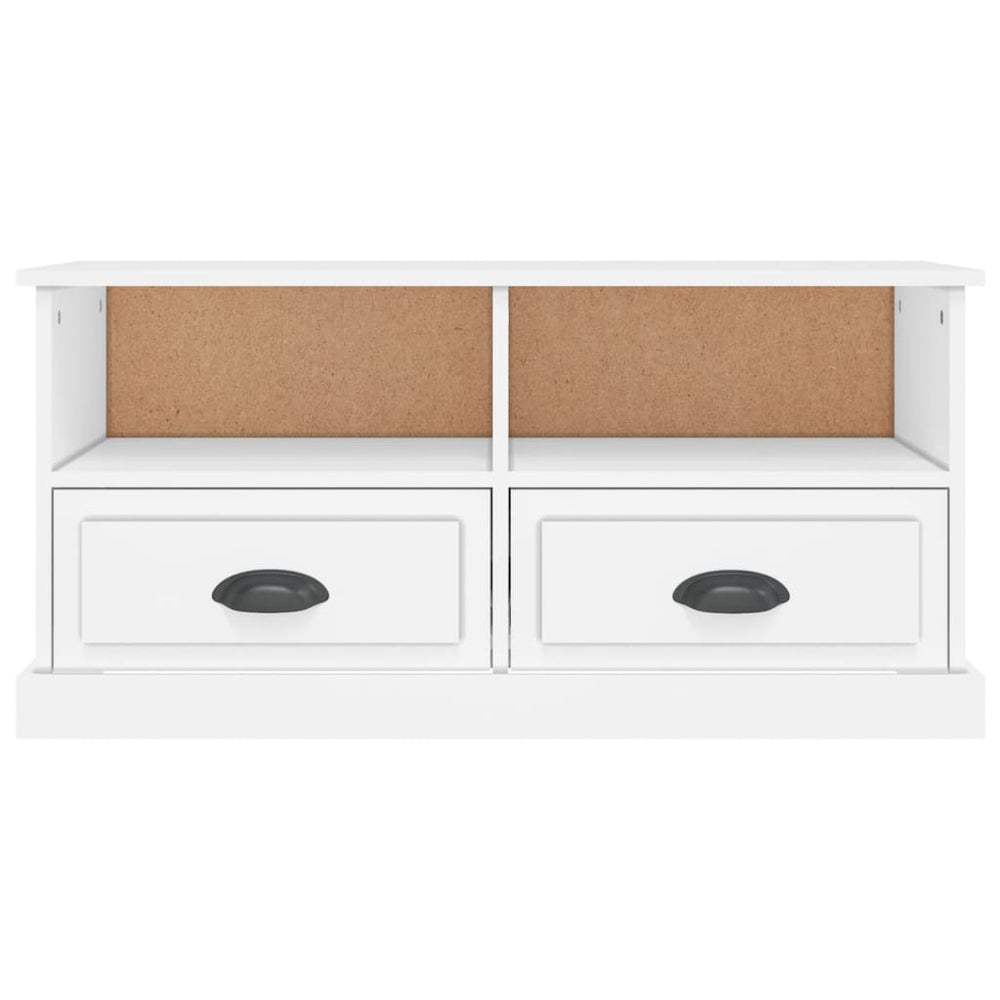 Tv-meubel 93x35,5x45 cm bewerkt hout wit MeubelReus