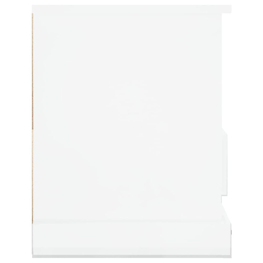 Tv-meubel 93x35,5x45 cm bewerkt hout hoogglans wit MeubelReus