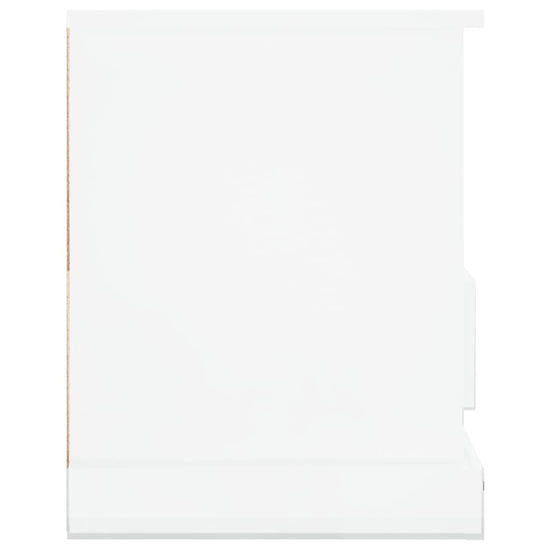 Tv-meubel 93x35,5x45 cm bewerkt hout hoogglans wit MeubelReus