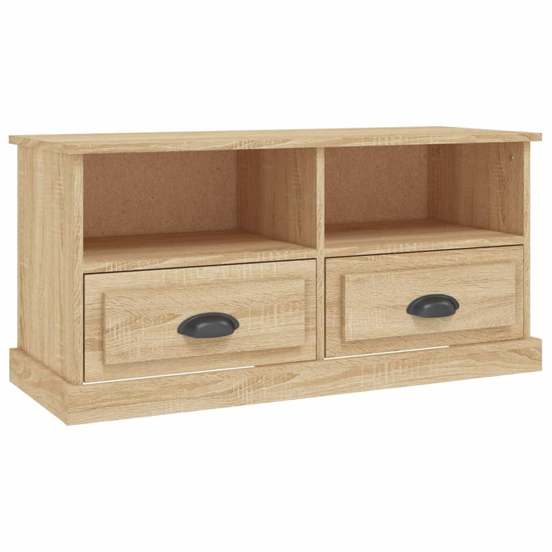 Tv-meubel 93x35,5x45 cm bewerkt hout sonoma eikenkleurig MeubelReus