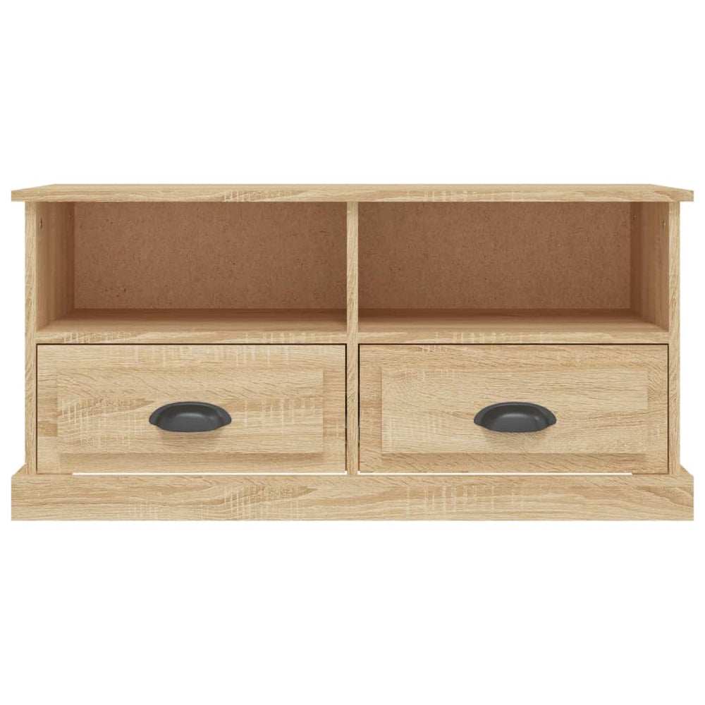 Tv-meubel 93x35,5x45 cm bewerkt hout sonoma eikenkleurig MeubelReus