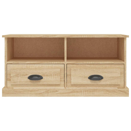 Tv-meubel 93x35,5x45 cm bewerkt hout sonoma eikenkleurig MeubelReus