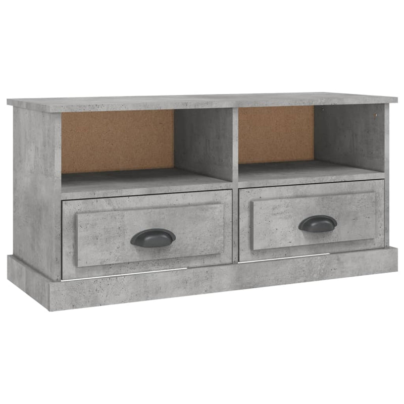 Tv-meubel 93x35,5x45 cm bewerkt hout betongrijs MeubelReus