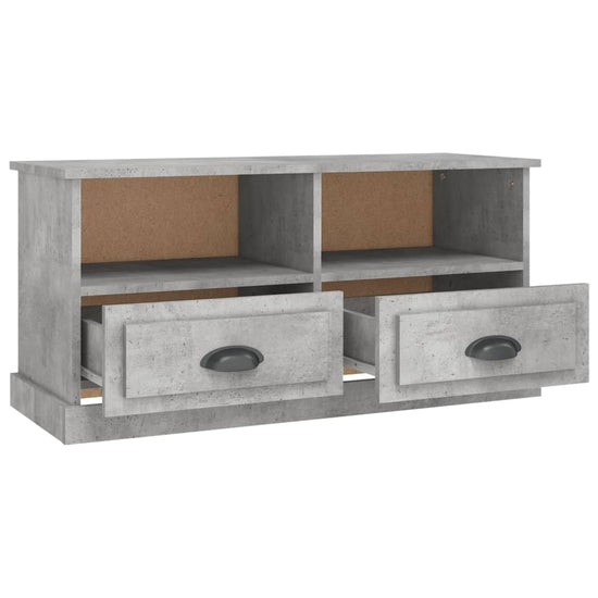 Tv-meubel 93x35,5x45 cm bewerkt hout betongrijs MeubelReus