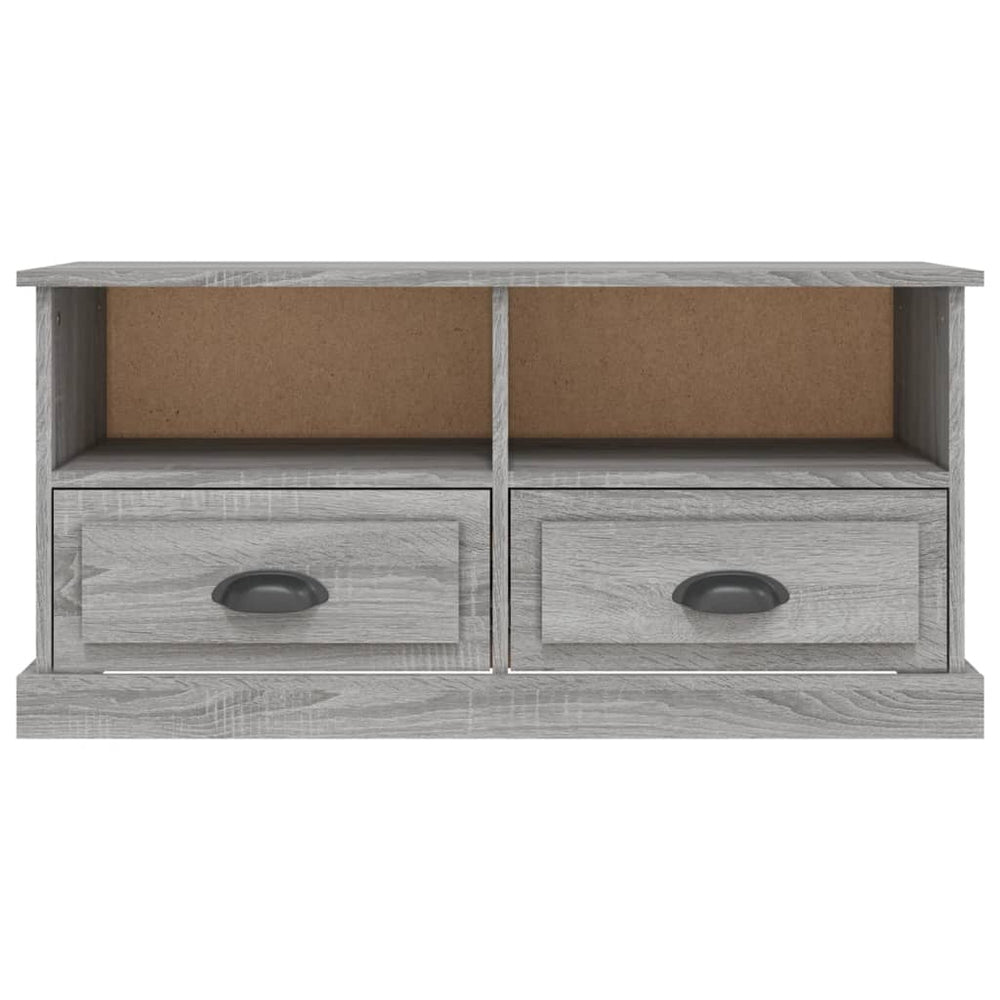Tv-meubel 93x35,5x45 cm bewerkt hout grijs sonoma eikenkleurig MeubelReus