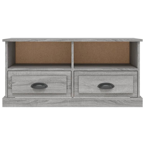 Tv-meubel 93x35,5x45 cm bewerkt hout grijs sonoma eikenkleurig MeubelReus