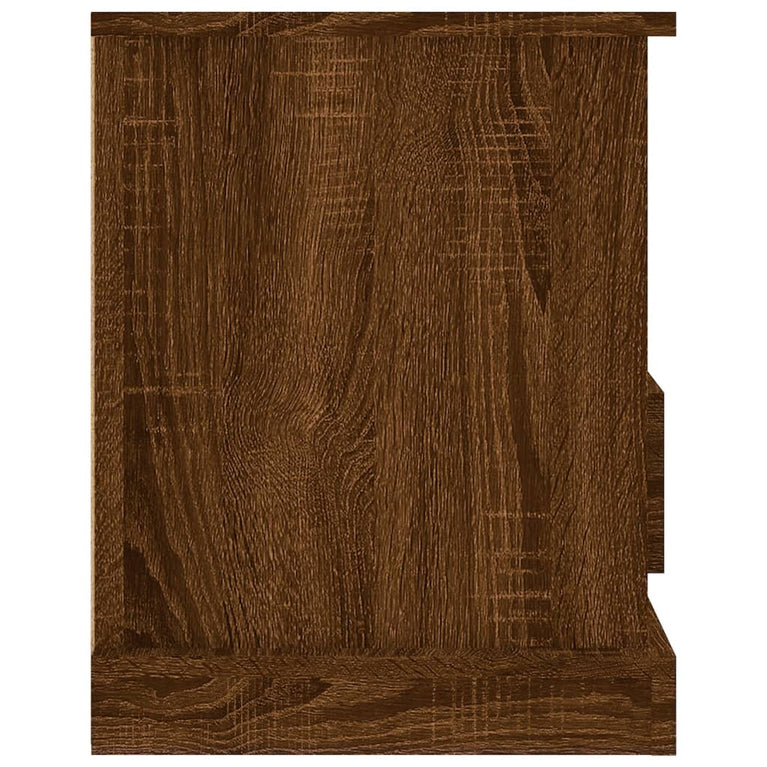 Tv-meubel 93x35,5x45 cm bewerkt hout bruin eikenkleur MeubelReus