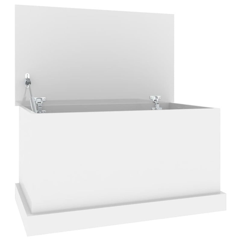 Opbergbox 70x40x38 cm bewerkt hout hoogglans wit MeubelReus