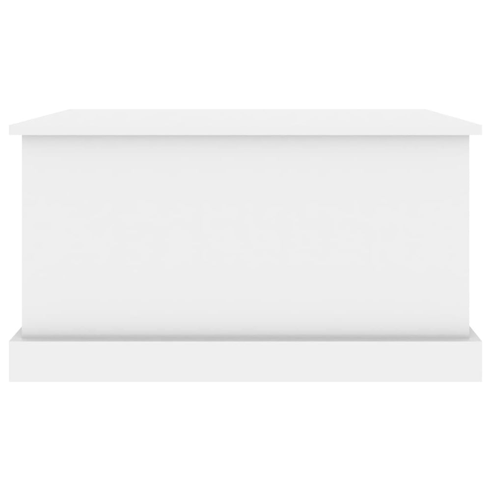 Opbergbox 70x40x38 cm bewerkt hout hoogglans wit MeubelReus