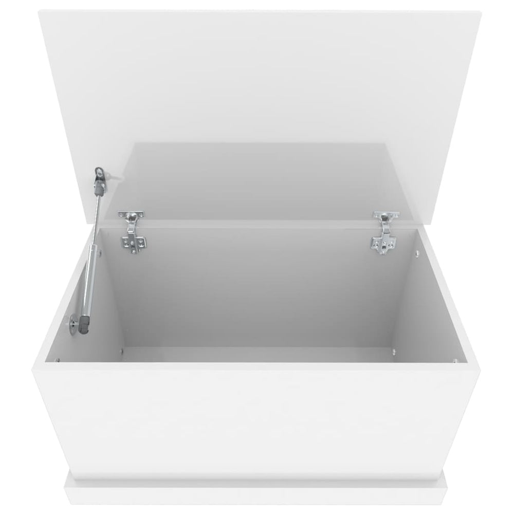 Opbergbox 70x40x38 cm bewerkt hout hoogglans wit MeubelReus