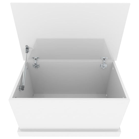 Opbergbox 70x40x38 cm bewerkt hout hoogglans wit MeubelReus