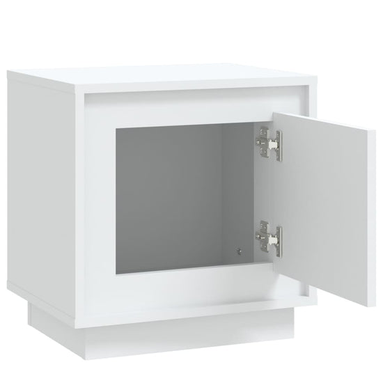 Nachtkastjes 2 st 44x35x45 cm bewerkt hout wit MeubelReus