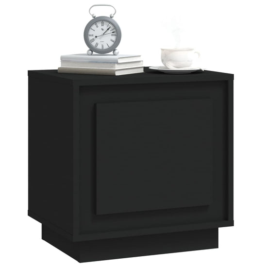 Nachtkastjes 2 st 44x35x45 cm bewerkt hout zwart MeubelReus