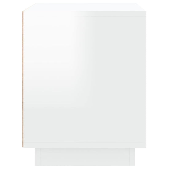 Nachtkastjes 2 st 44x35x45 cm bewerkt hout hoogglans wit MeubelReus
