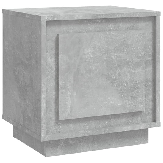 Nachtkastje 44x35x45 cm bewerkt hout betongrijs MeubelReus