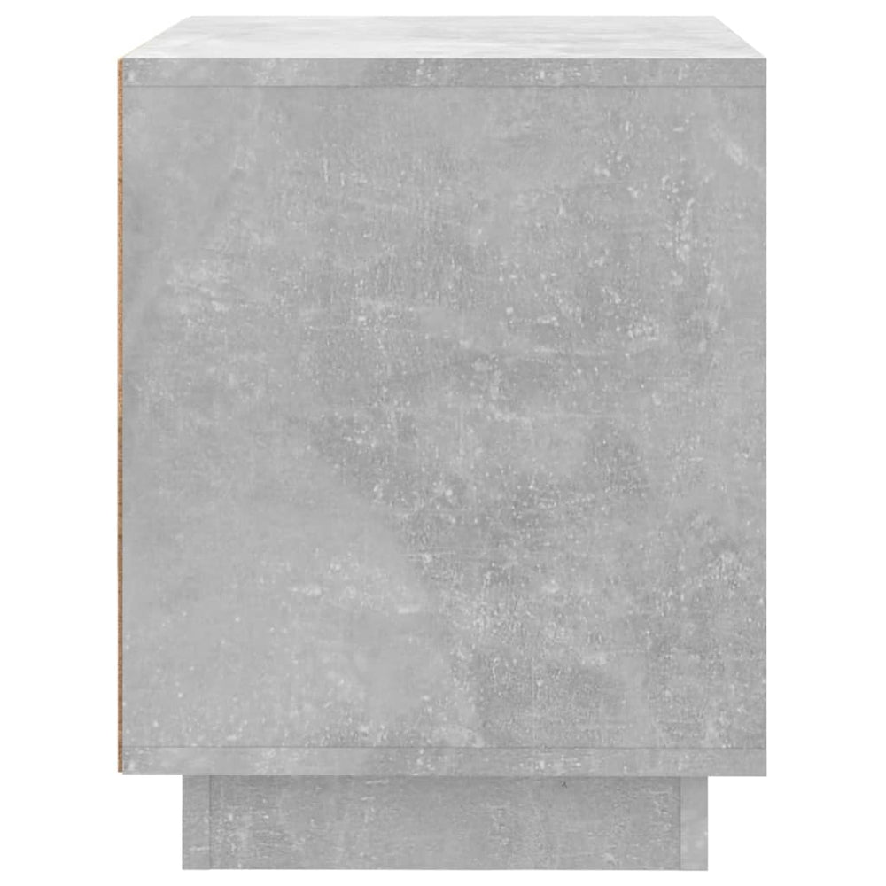 Nachtkastje 44x35x45 cm bewerkt hout betongrijs MeubelReus