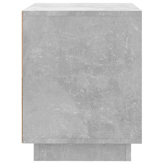 Nachtkastje 44x35x45 cm bewerkt hout betongrijs MeubelReus