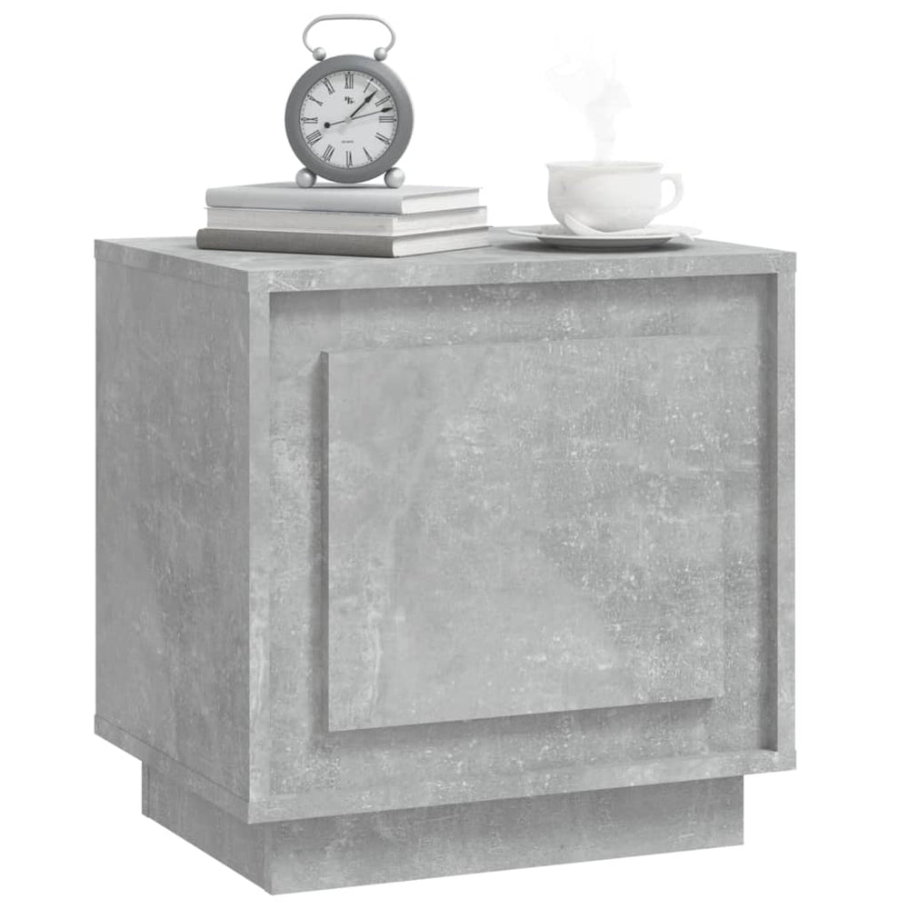 Nachtkastjes 2 st 44x35x45 cm bewerkt hout betongrijs MeubelReus