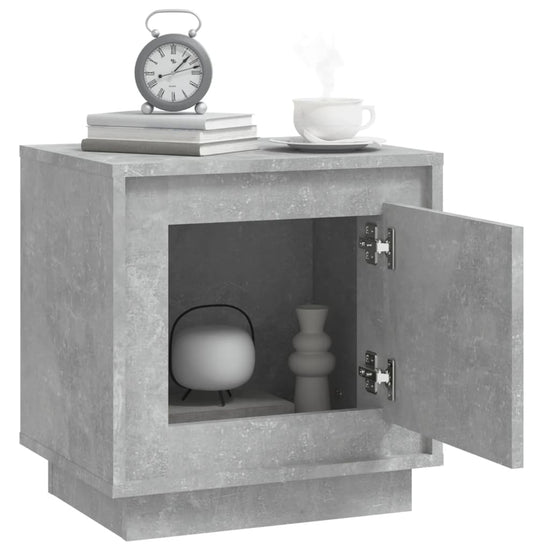 Nachtkastjes 2 st 44x35x45 cm bewerkt hout betongrijs MeubelReus