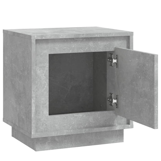 Nachtkastjes 2 st 44x35x45 cm bewerkt hout betongrijs MeubelReus