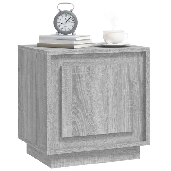 Nachtkastjes 2 st 44x35x45 cm bewerkt hout grijs sonoma eiken MeubelReus