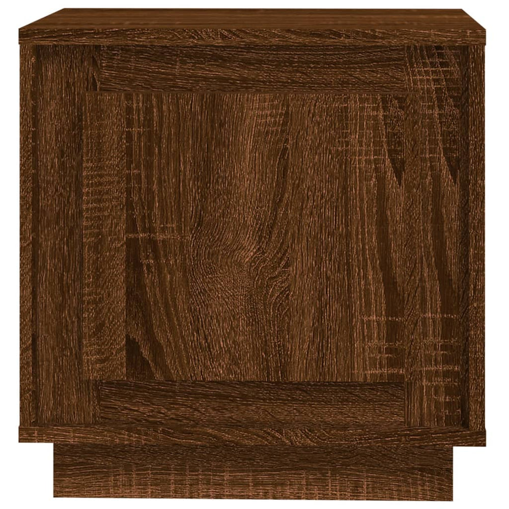Nachtkastjes 2 st 44x35x45 cm bewerkt hout bruin eikenkleur MeubelReus