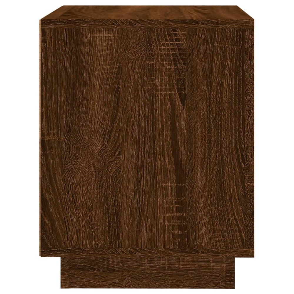 Nachtkastjes 2 st 44x35x45 cm bewerkt hout bruin eikenkleur MeubelReus