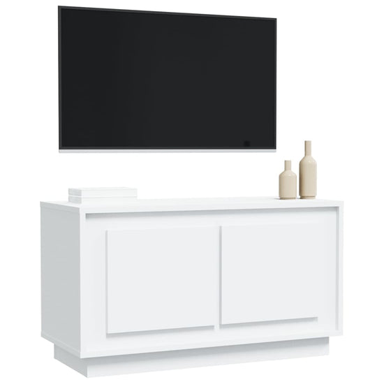 Tv-meubel 80x35x45 cm bewerkt hout wit MeubelReus