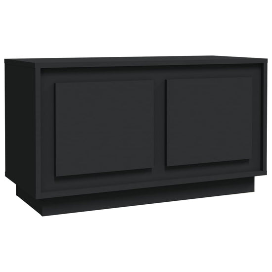 Tv-meubel 80x35x45 cm bewerkt hout zwart MeubelReus